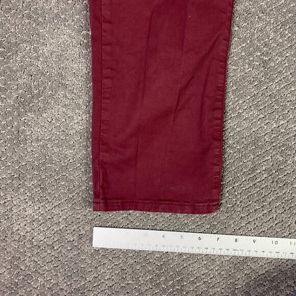 Flint and Tinder 365 Pants Straight Fit Mens 29 x 30 Measures 31x30 Burgundy Red - Picture 11 of 13